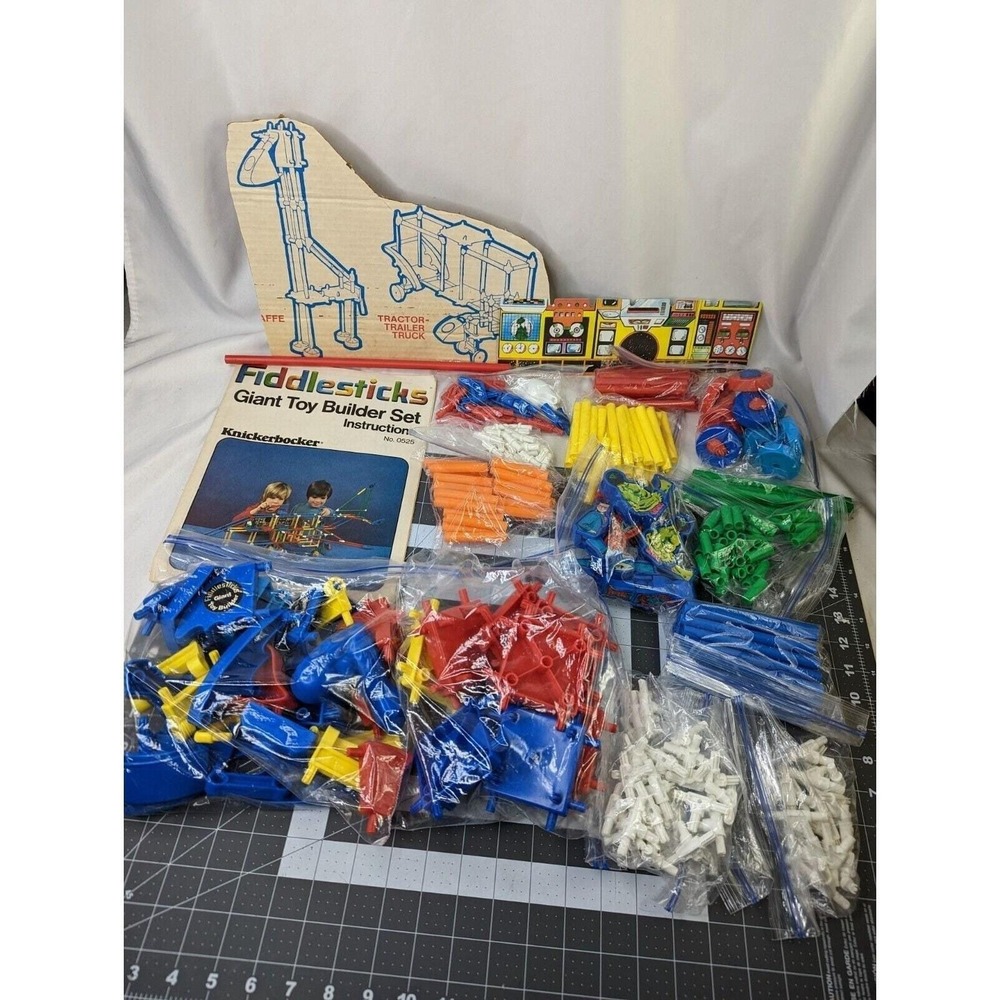 Fiddlesticks Giant Toy Builder Set Knickerbocker Huge Lot